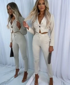 Sorelleuk Stevie Suit Two Piece - Stone