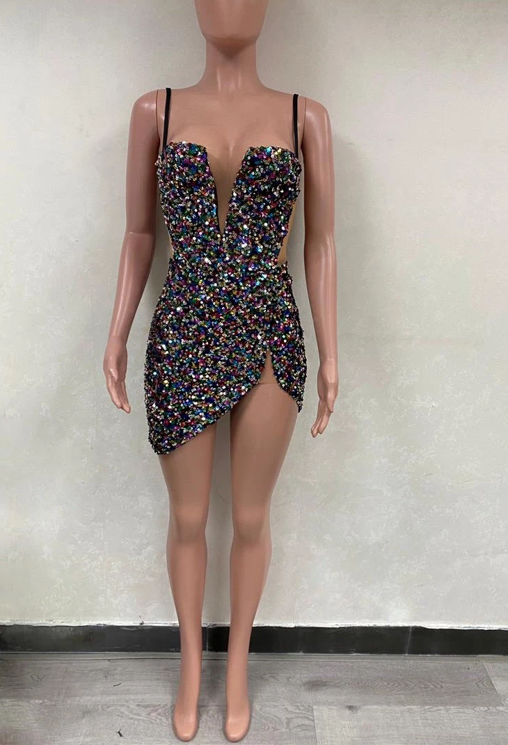 Sorelleuk Aria Sequin Dress - Black 4 Sorelleuk Aria Sequin Dress - Black