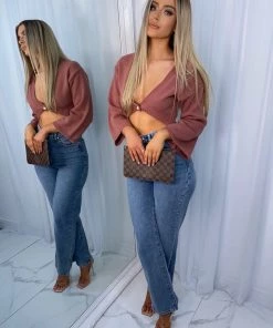 Sorelleuk New Arrivals Brodie Knitted Cardigan - Dark Pink (SALE)