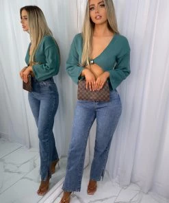 Sorelleuk New Arrivals Brodie Knitted Cardigan - Green (SALE)