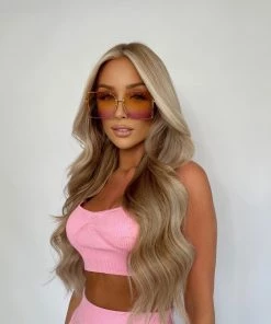 Sorelleuk Oversized Square Sunglasses - Yellow Ombre