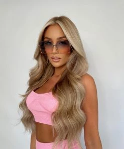 Sorelleuk New Arrivals Oversized Square Sunglasses - Orange