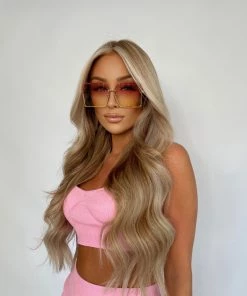 Sorelleuk Oversized Square Sunglasses - Pink Ombre New Arrivals