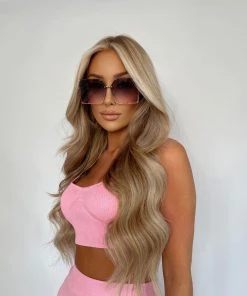 Sorelleuk Oversized Square Sunglasses - Purple Ombre