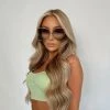 Sorelleuk Oversized Sunglasses - Green