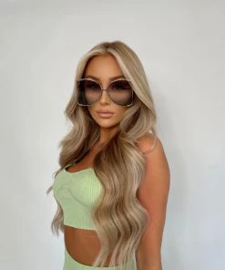 Sorelleuk Oversized Sunglasses - Green