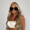 Sorelleuk New Arrivals Oversized Sunglasses - Black