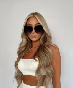 Sorelleuk New Arrivals Oversized Sunglasses - Black