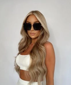 Sorelleuk Oversized Square Sunglasses - Black New Arrivals