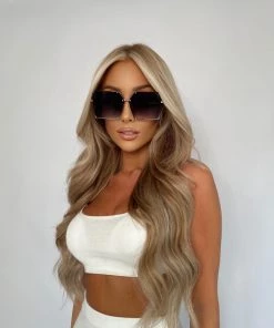 Sorelleuk Oversized Square Sunglasses - Grey Ombre New Arrivals
