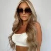 Sorelleuk Oversized Square Sunglasses - Tan Ombre New Arrivals