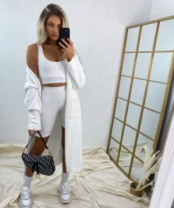 Sorelleuk Mia Cycle Short Co-ord Set - White