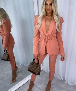 Sorelleuk Ruben Suit Co-ord - Peach New Arrivals