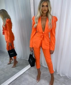 Sorelleuk New Arrivals Ruben Suit Co-ord - Orange