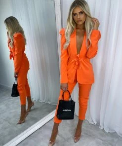 Sorelleuk New Arrivals Ruben Suit Co-ord - Orange