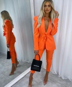 Sorelleuk New Arrivals Ruben Suit Co-ord - Orange