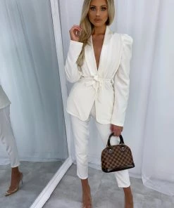 Sorelleuk New Arrivals Ruben Suit Co-ord - White