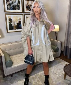 Sorelleuk LOVE Shirt Dress - Nude