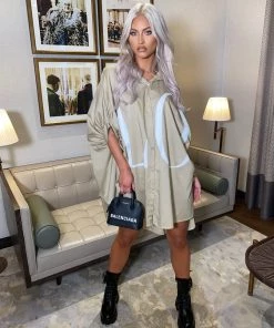 Sorelleuk LOVE Shirt Dress - Nude