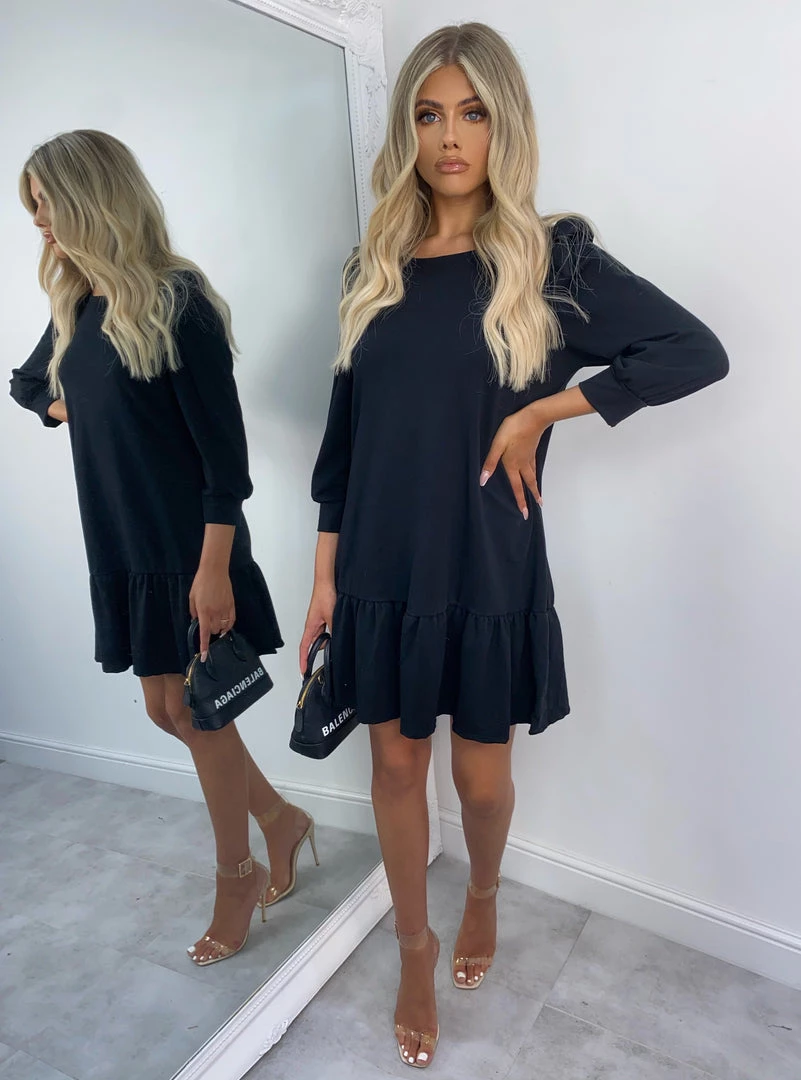 Sorelleuk Gracie Smock Dress - Black(SALE) 1 Sorelleuk Gracie Smock Dress - Black(SALE)
