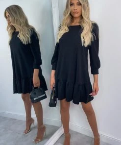 Sorelleuk Gracie Smock Dress - Black(SALE) 5 Sorelleuk Gracie Smock Dress - Black(SALE)