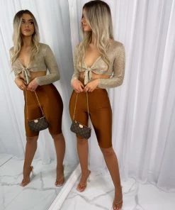 Sorelleuk New Arrivals Georgina Cycling Shorts - Chocolate