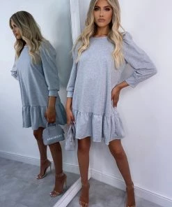 Sorelleuk Gracie Smock Dress - Grey(SALE)