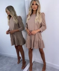 Sorelleuk Gracie Smock Dress - Tan(SALE)
