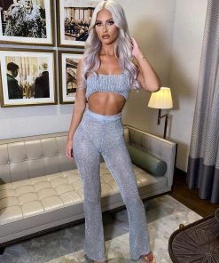 Sorelleuk Tarsha Metallic Two Piece - Silver (SALE)