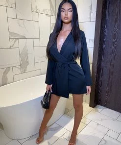 Sorelleuk Bridie Blazer Dress - Black (SALE)