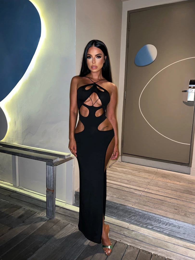 Sorelleuk New Arrivals Jayla Cut Out Dress - Black 1 Sorelleuk New Arrivals Jayla Cut Out Dress - Black