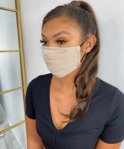 Sorelleuk New Arrivals Reusable Face Mask - Cream