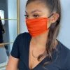 Sorelleuk Reusable Face Mask - Orange Silk New Arrivals