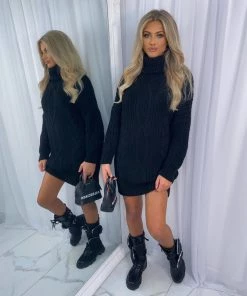 Sorelleuk Natalie Cable Knit Jumper - Black(SALE) New Arrivals