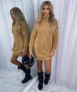 Sorelleuk Natalie Cable Knit Jumper - Camel (SALE)