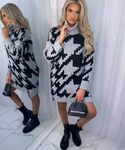 Sorelleuk Alberta Knitted Jumper Dress - Grey (SALE) New Arrivals