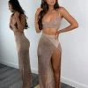 Sorelleuk Elise Metallic Two Piece - Rose Gold