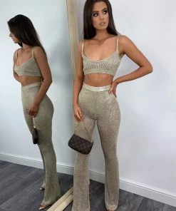 Sorelle New Arrivals Serena Metallic Two Piece - Gold (PRE ORDER)
