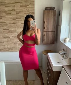 Sorelle Elle Neon Dress - Purple (SALE)