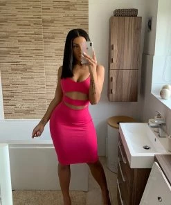 Sorelle Elle Neon Dress - Purple (SALE)