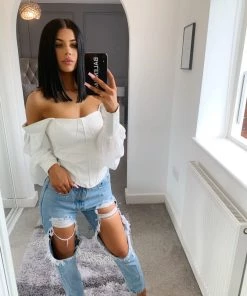 Sorelleuk Belle Corset Top - White