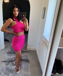 Sorelle Christie Ribbed Two Piece - Pink 5 Sorelle Christie Ribbed Two Piece - Pink