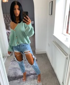 Sorelleuk Cora Knit Cardigan - Mint (SALE)