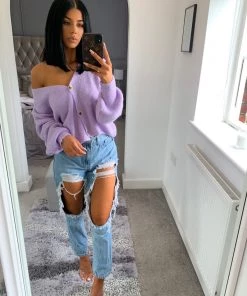 Sorelleuk Cora Knit Cardigan - Lilac (SALE) New Arrivals