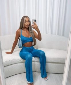 Sorelle Kylie Metallic Two Piece - Blue (PRE ORDER ONLY) New Arrivals