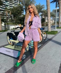 Sorelleuk Saxon Denim 3 Piece - Lilac New Arrivals