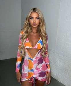 Sorelleuk New Arrivals Elysa Two Piece - Pink