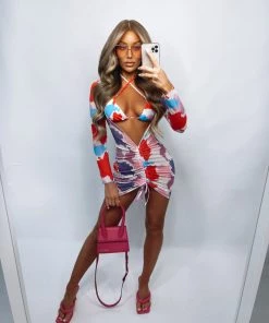 Sorelleuk New Arrivals Elysa Two Piece - Red