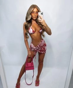 Sorelleuk Tasha 3 Piece Bikini - Red New Arrivals