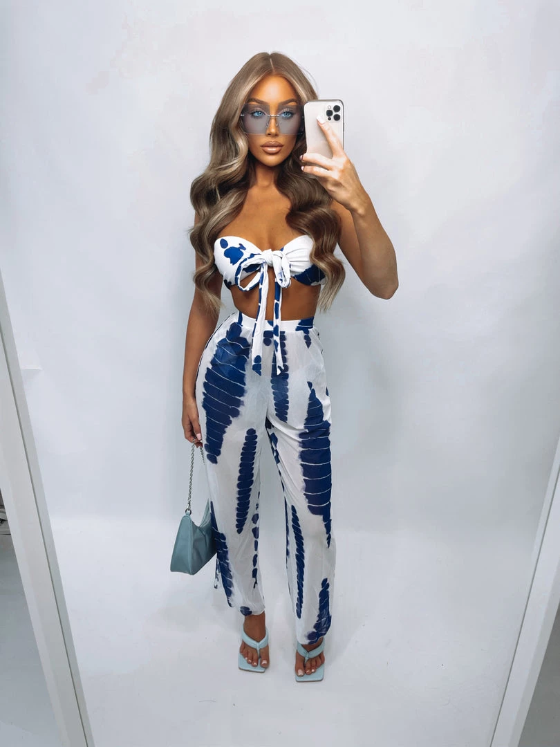 Sorelleuk New Arrivals Parker 3 Piece Bikini - Blue 1 Sorelleuk New Arrivals Parker 3 Piece Bikini - Blue